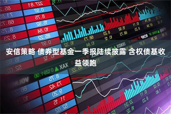 安信策略 债券型基金一季报陆续披露 含权债基收益领跑