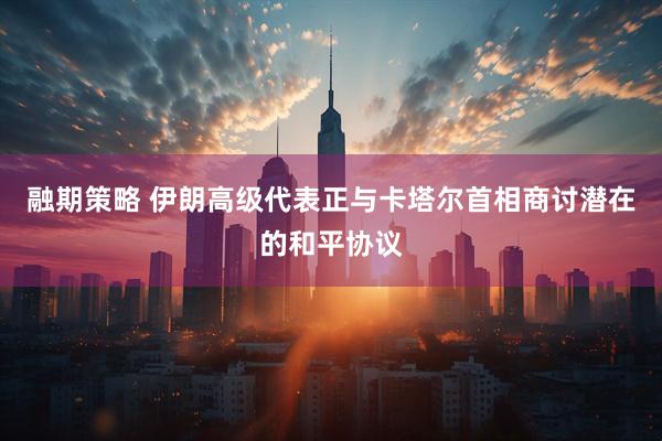 融期策略 伊朗高级代表正与卡塔尔首相商讨潜在的和平协议